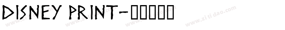 Disney Print字体转换
